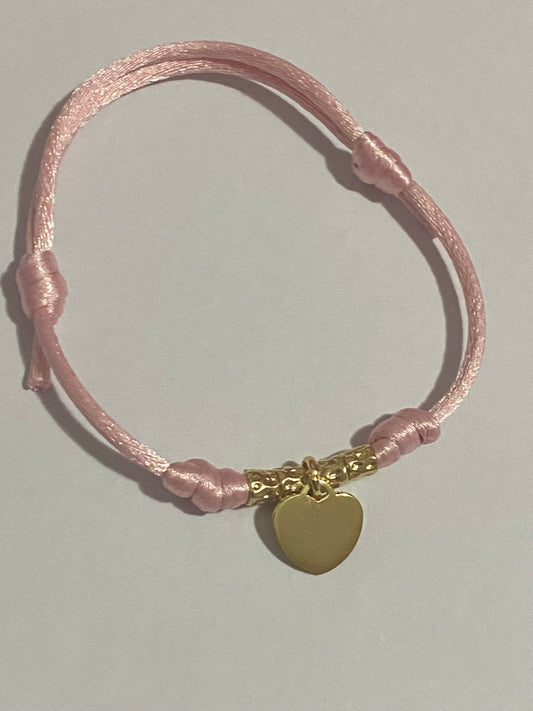 Bracciale Cordino Rosa