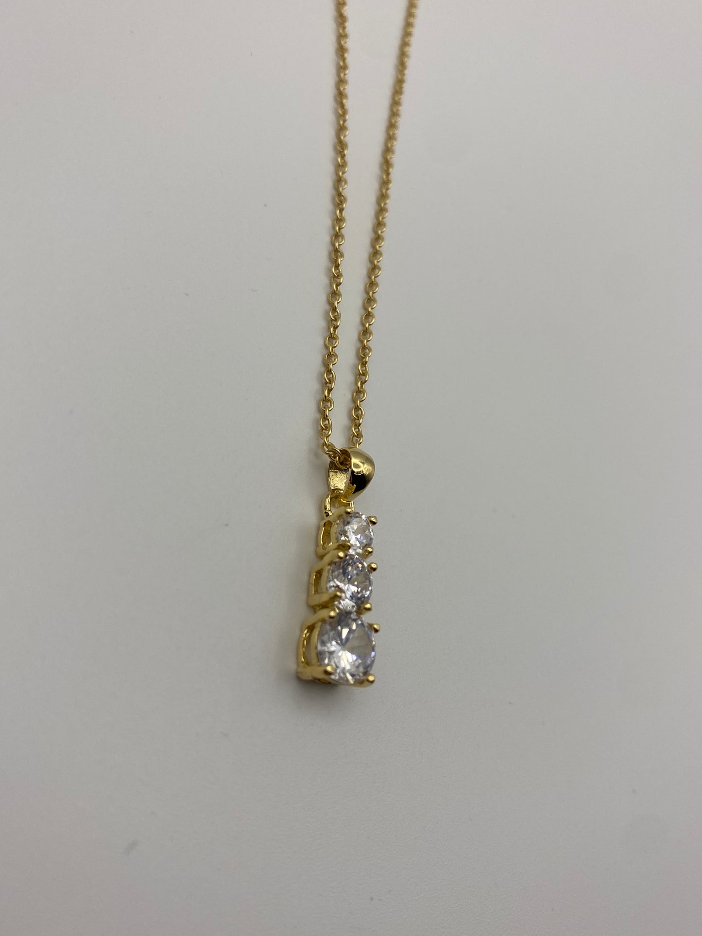 Collana Trilogy Argento Dorato
