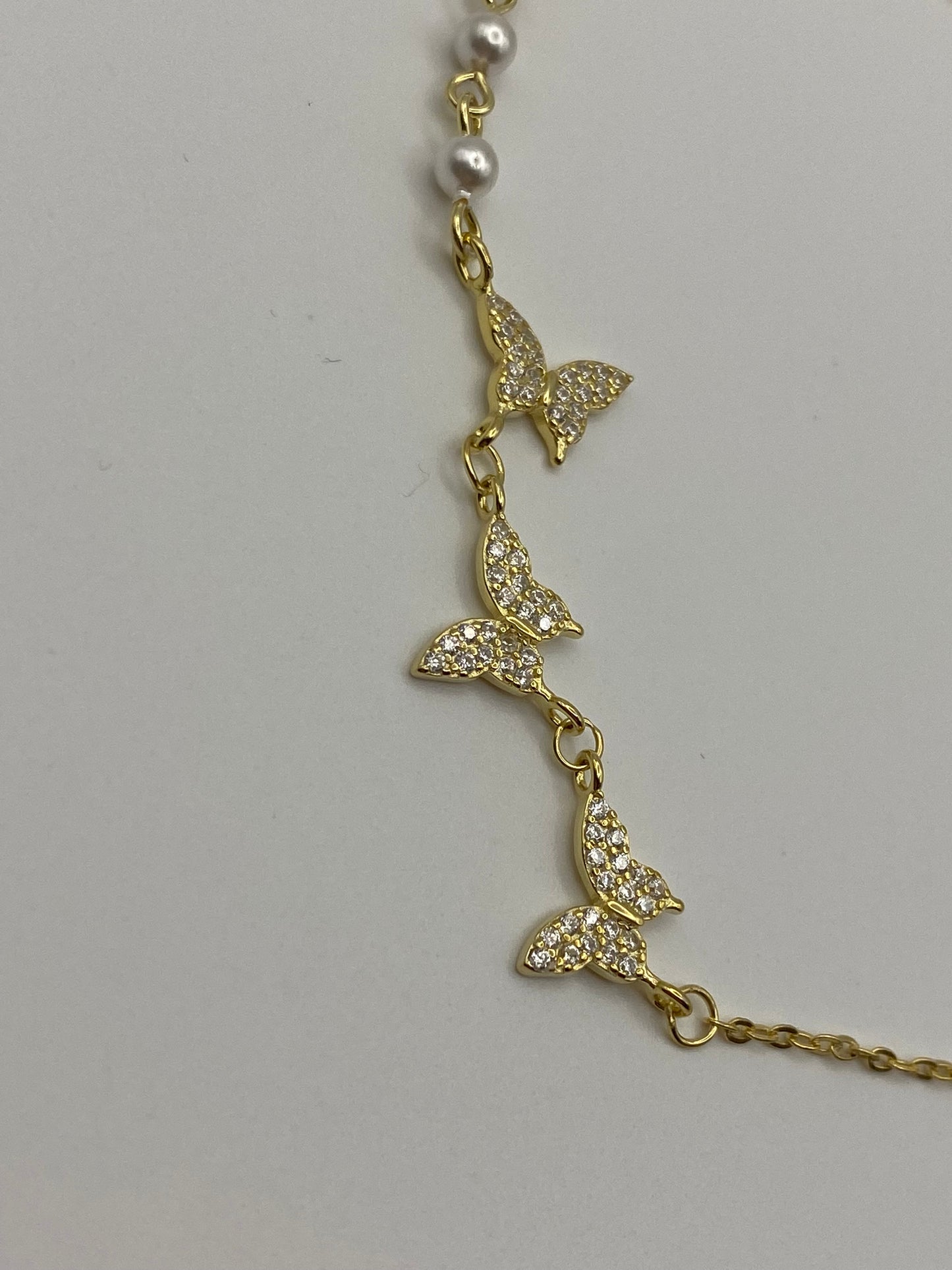 Bracciale Farfalle - In Argento Dorato