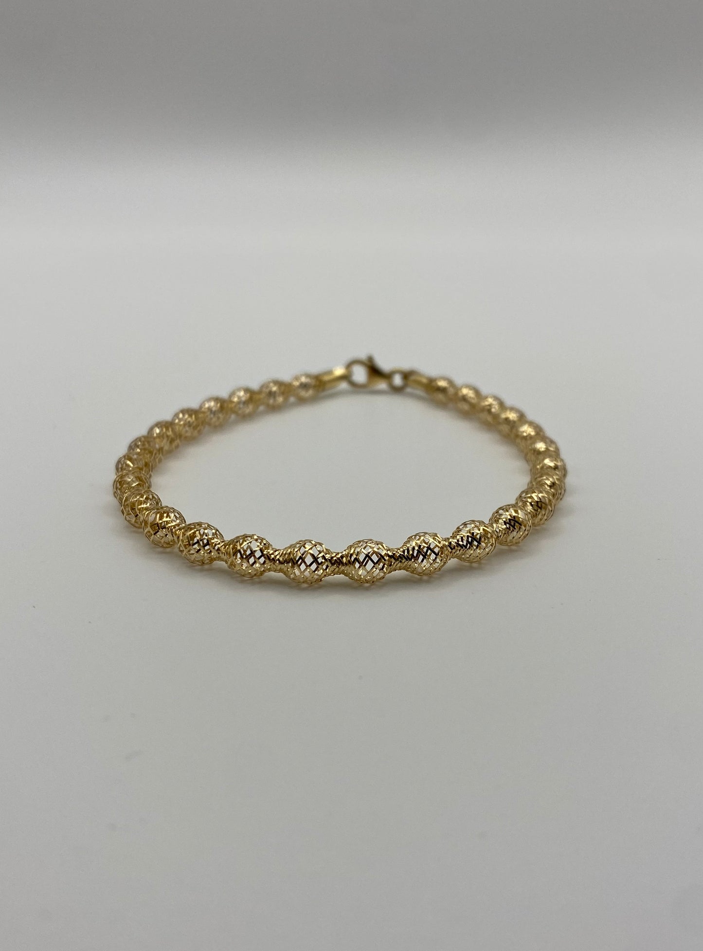 Bracciale Maglia Elastica in Oro Giallo 18K 750%