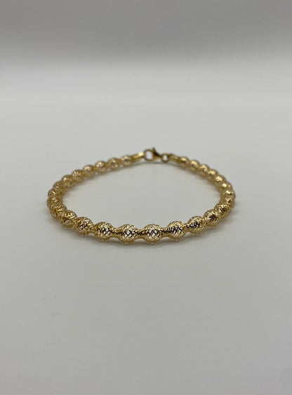 Bracciale Maglia Elastica in Oro Giallo 18K 750%
