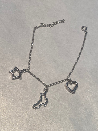 Bracciale Calabria Traforato Cuore Stella