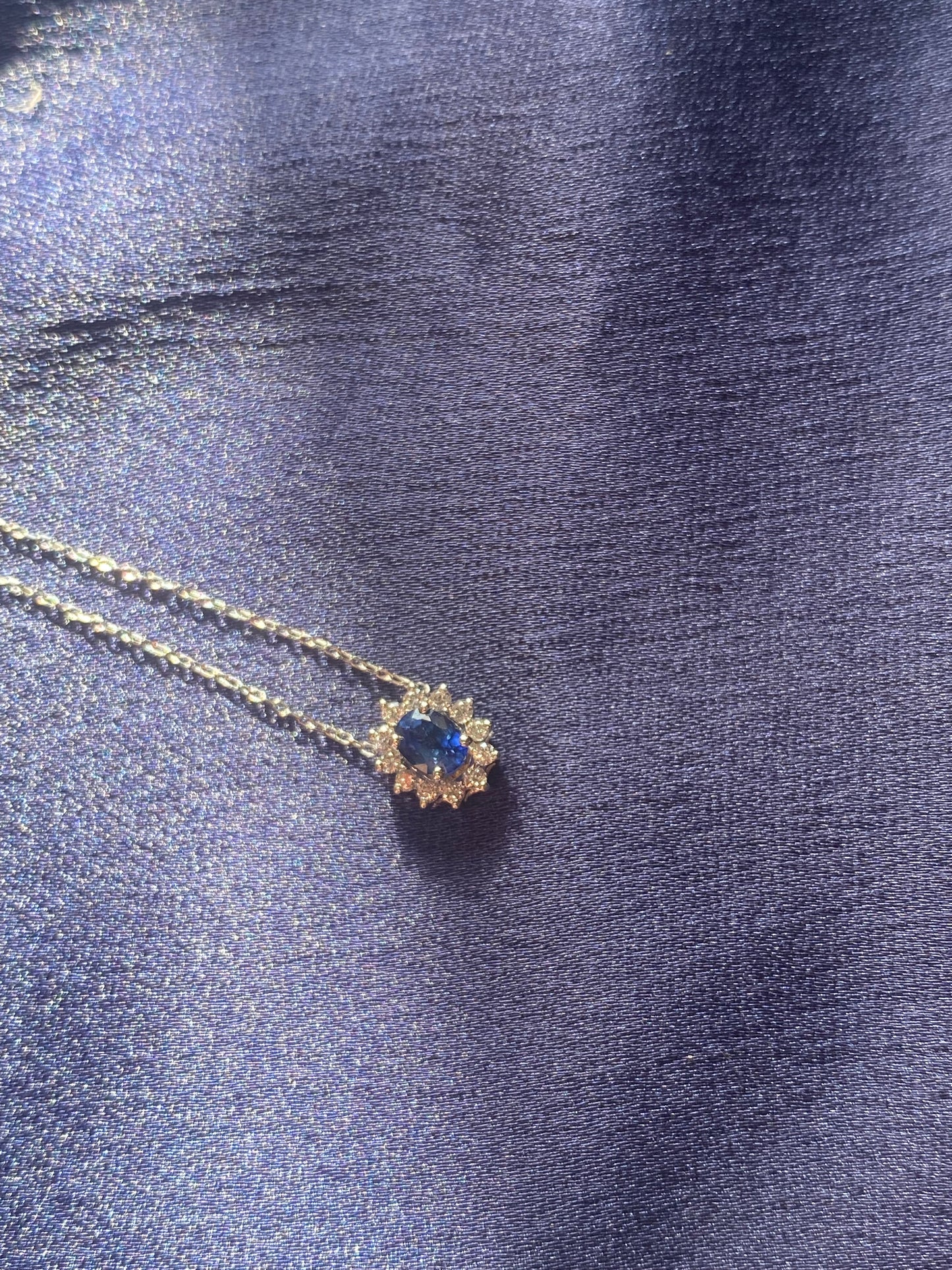 Girocollo Zaffiro e Diamanti