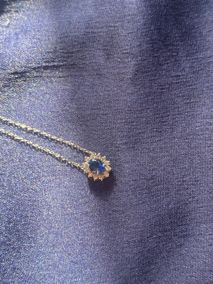 Girocollo Zaffiro e Diamanti