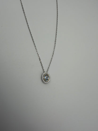 Collana Carezza Marina in argento 925 e Swarovski - Zumpano Gioielli⠋