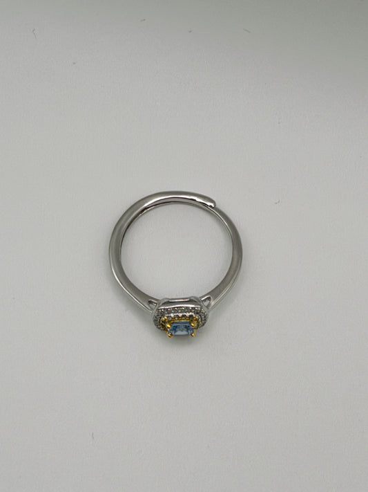 Anello Carezza Marina Quadrato