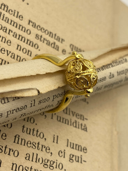 Anello Sunnacca Chicco Piccolo - In argento bagnato Oro