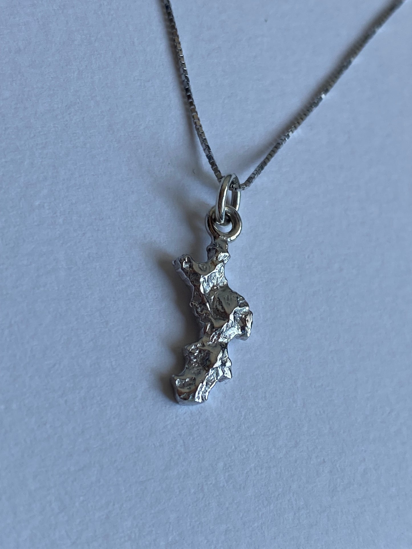 Collana con Ciondolo Calabria in Rilievo Argento