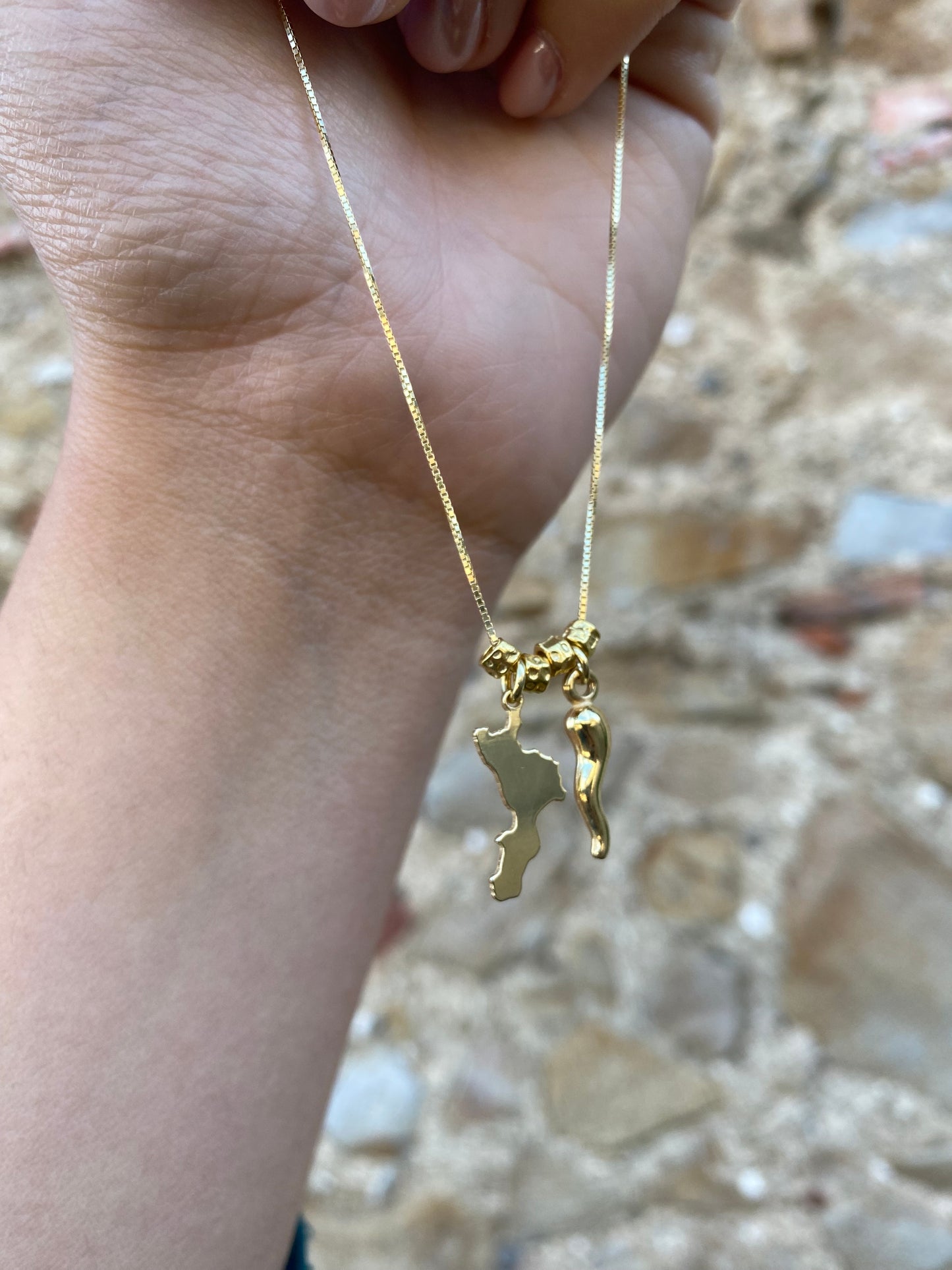 Calabria, Radici e Portafortuna Argento Dorato