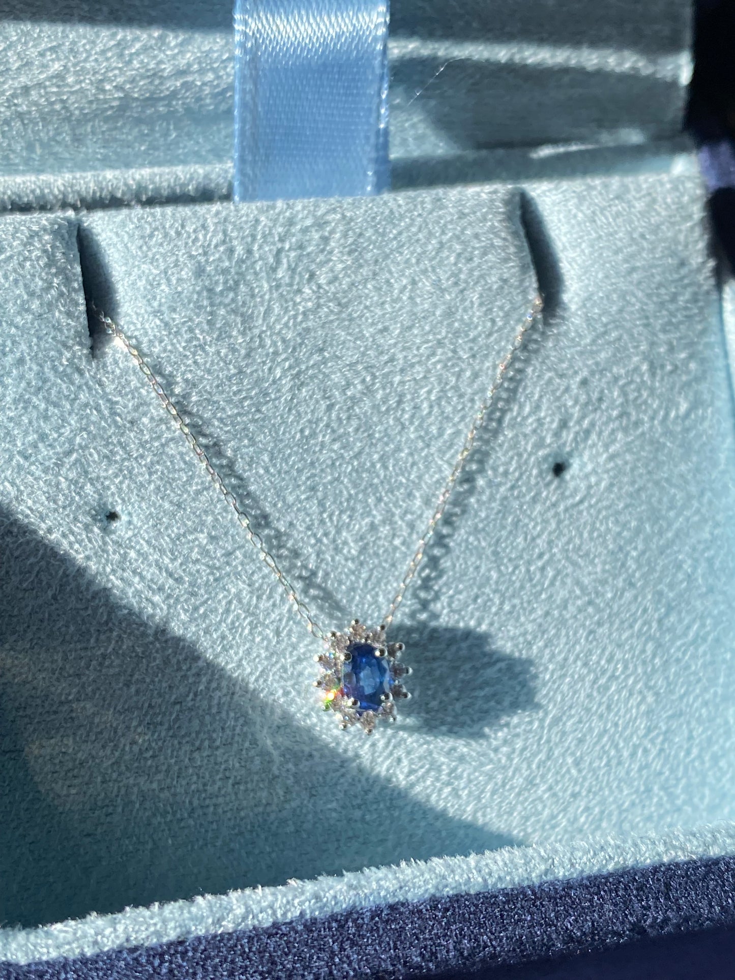 Girocollo Zaffiro e Diamanti