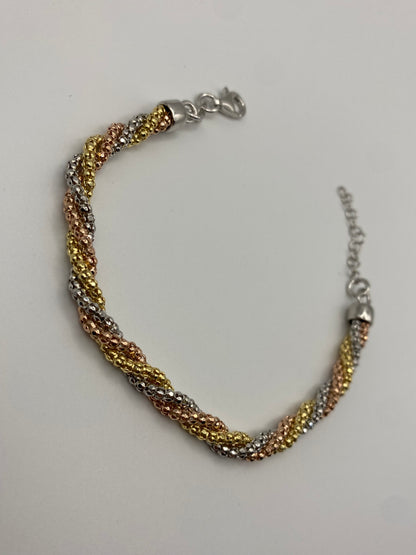 Bracciale tre fili intrecciati