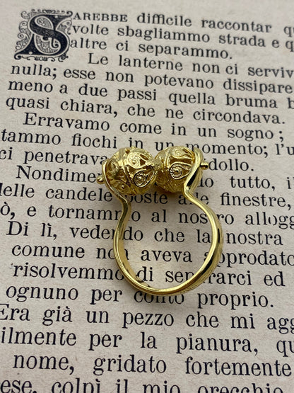 Anello Sunnacca Contrarié - In argento bagnato Oro