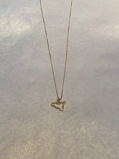 Collana Sicilia Traforata Argento Dorato