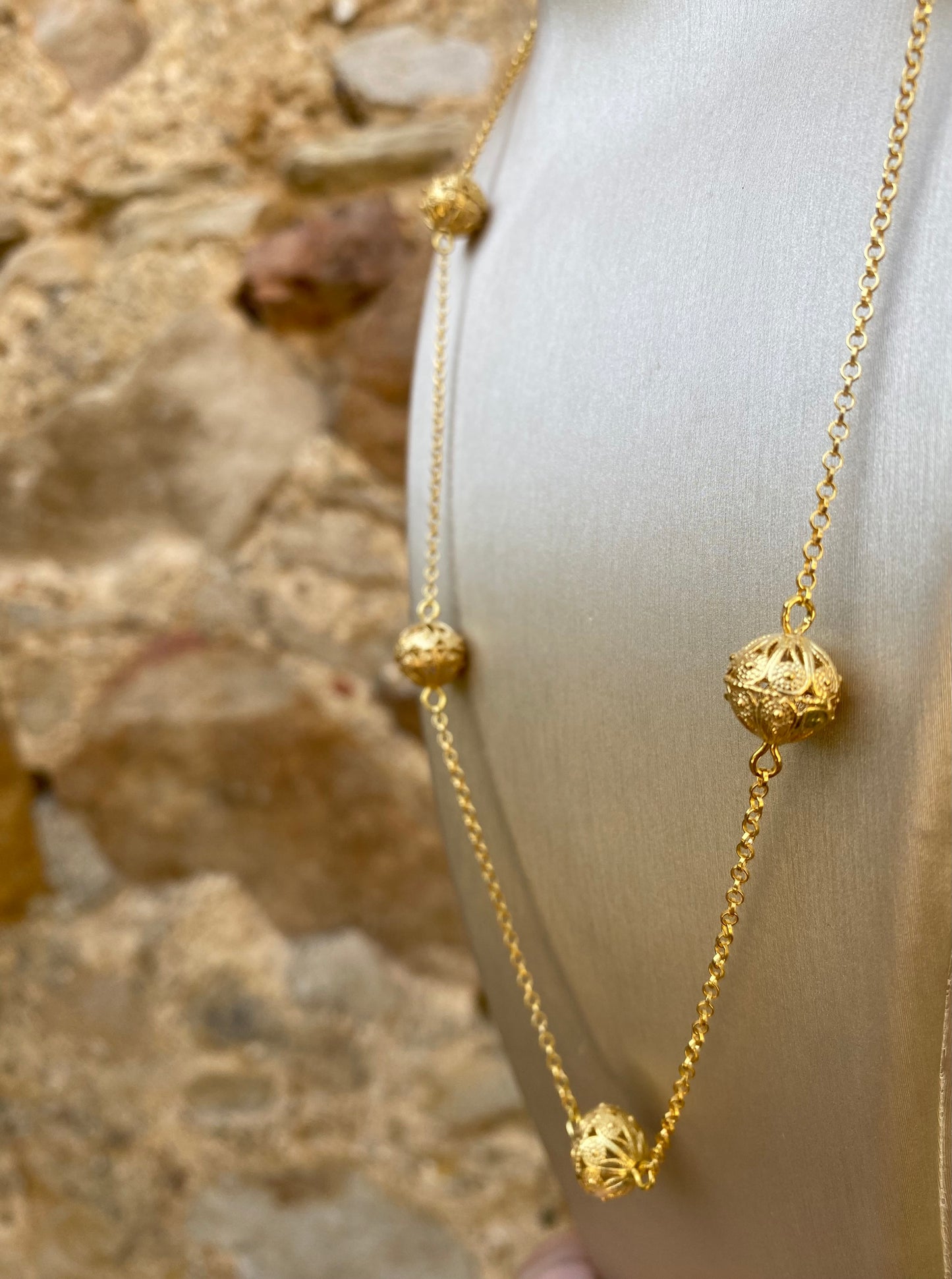 Collana Mini Chicchi in Filigrana