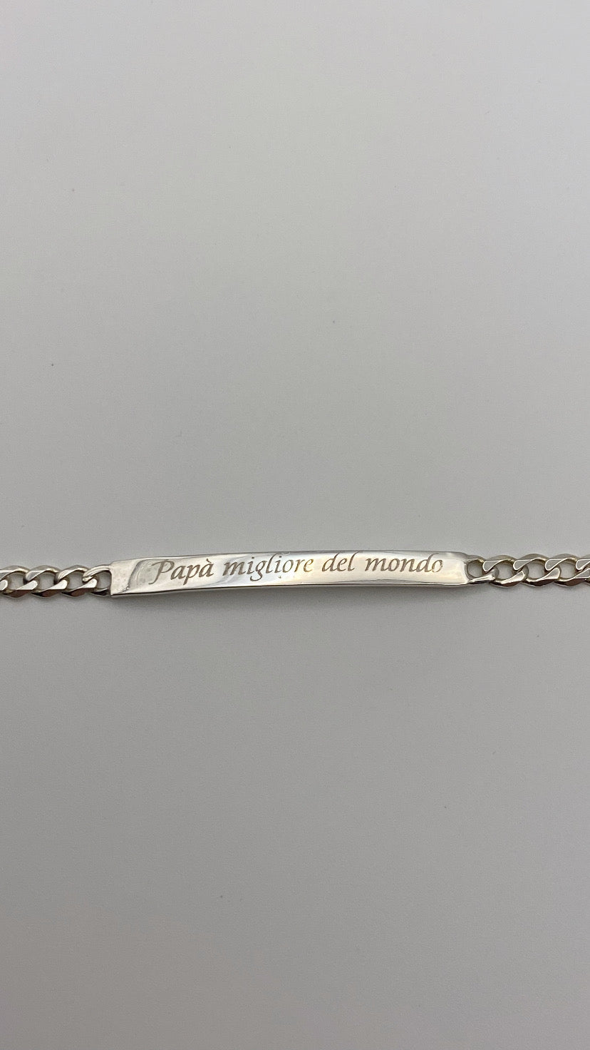 Bracciale Uomo "Papà migliore del Mondo"
