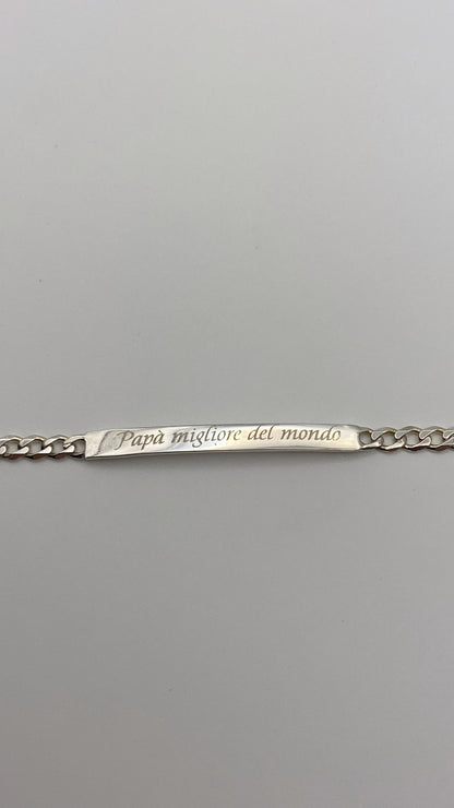 Bracciale Uomo "Papà migliore del Mondo"