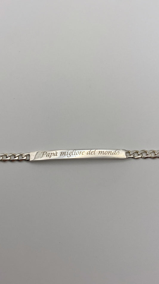 Bracciale Uomo "Papà migliore del Mondo"