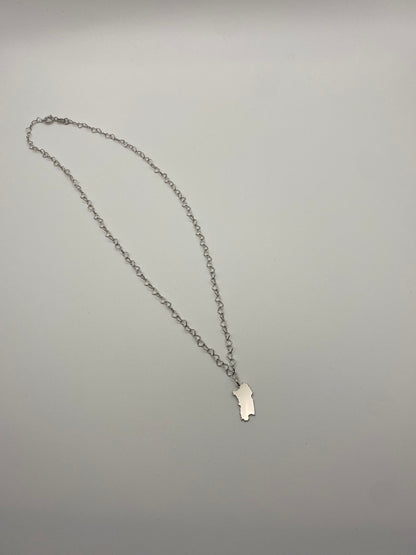 Collana Sardegna Catena di Cuori Argento