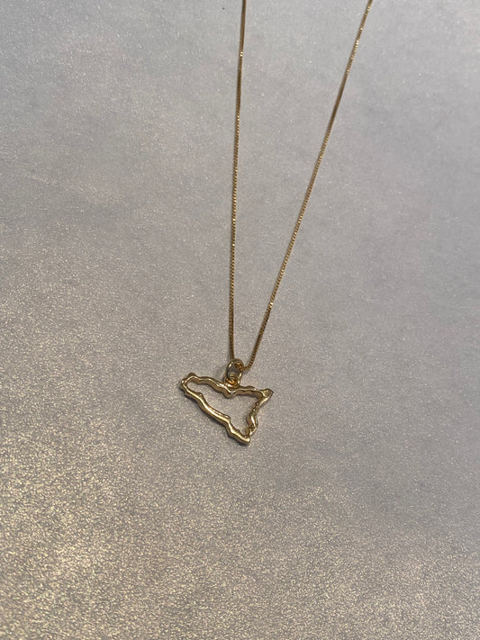 Collana Sicilia Traforata Argento Dorato