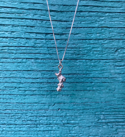 Collana con Ciondolo Calabria in Rilievo Argento