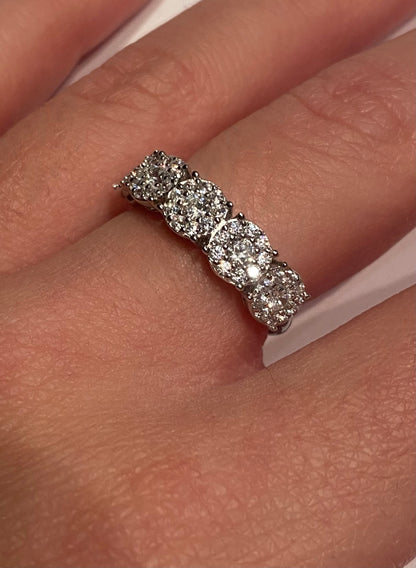 Anello Riviera Bianco