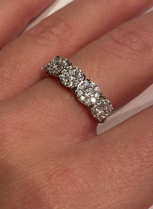 Anello Riviera Bianco