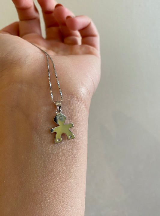 Collana con Ciondolo Bimbo in Argento
