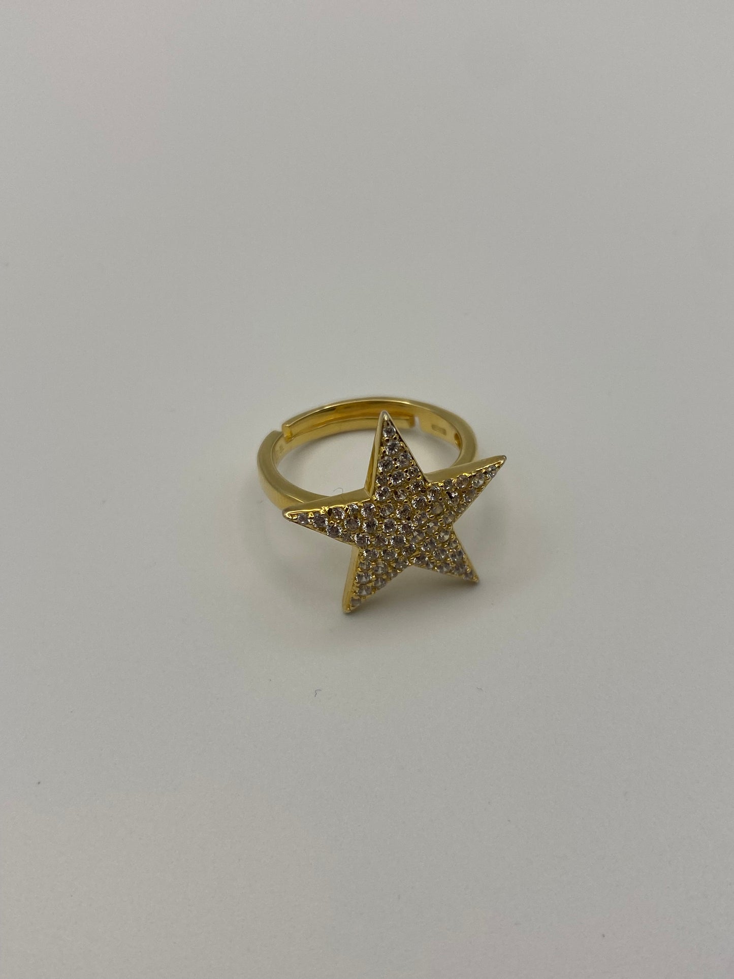 Anello Stella Argento Dorato