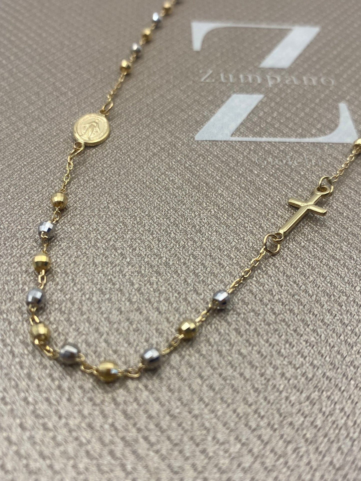 Girocollo Rosario Bicolore (Oro 750-18K)