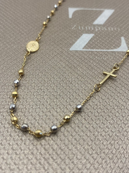 Girocollo Rosario Bicolore (Oro 750-18K)