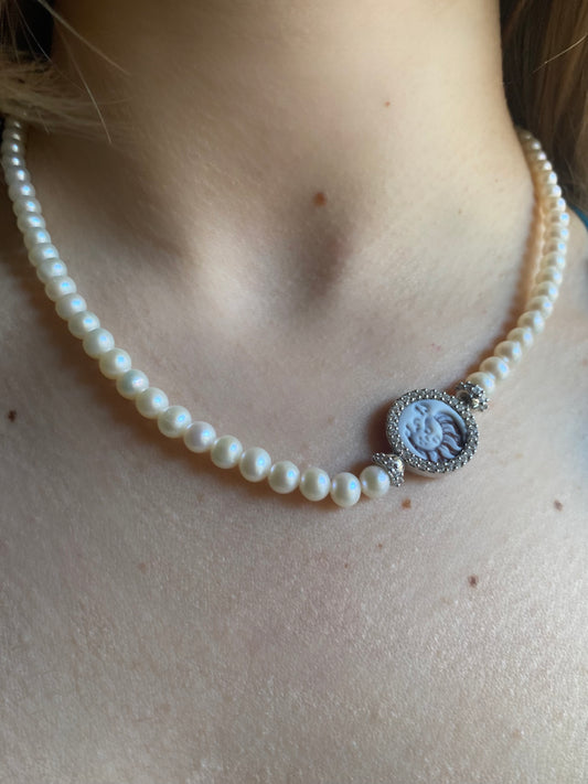Girocollo Perle "Sole Luna"