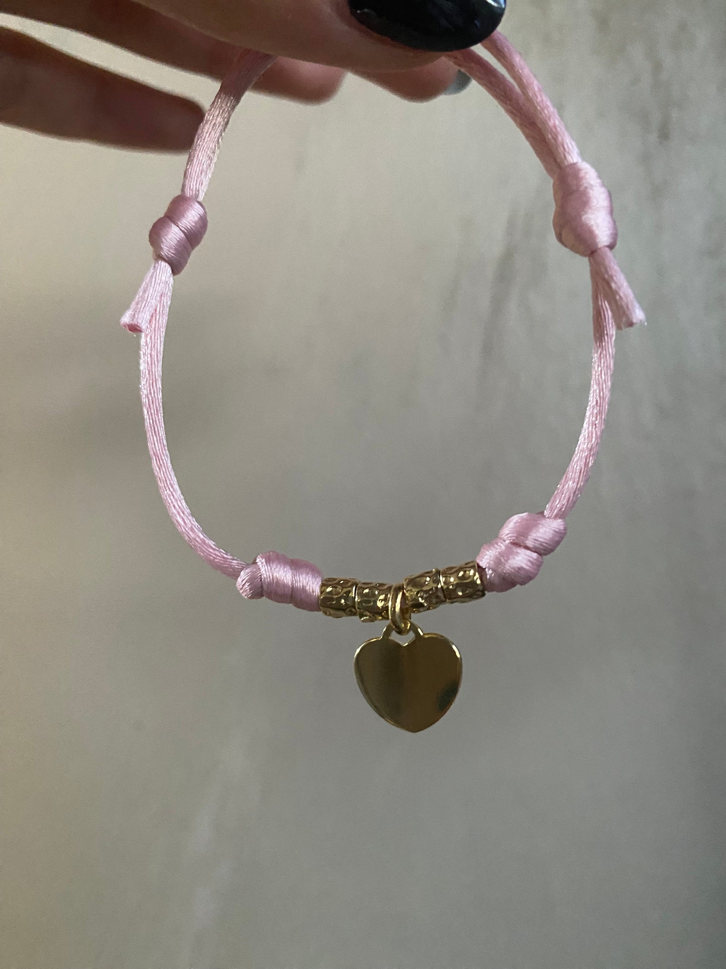 Bracciale Cordino Rosa