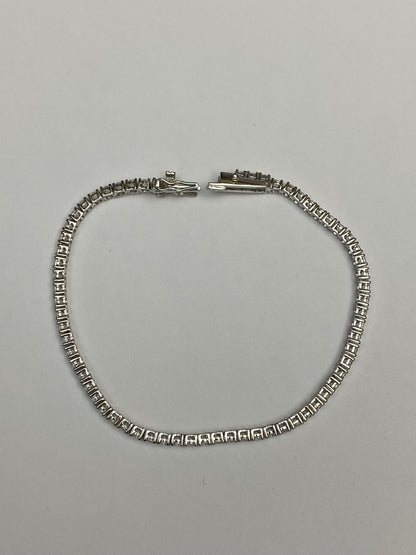 Bracciale Tennis Argento 925 e Zirconi Bianchi