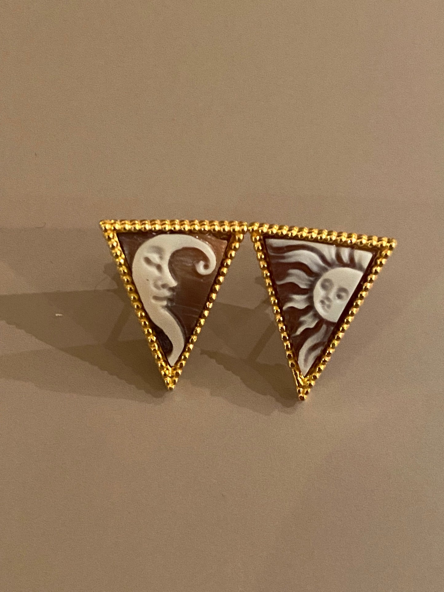 Orecchini Triangolo Sole Luna