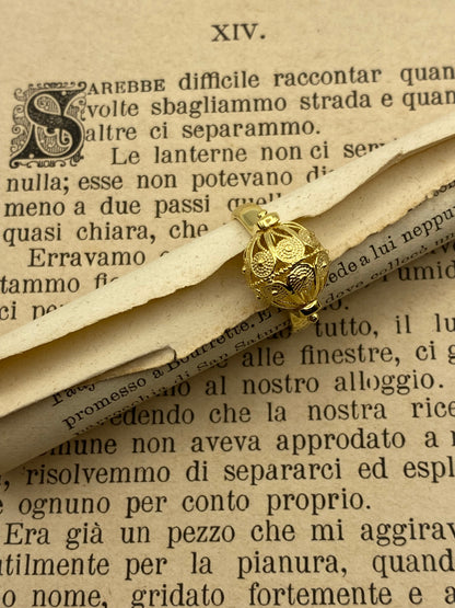 Anello Sunnacca Chicco Grande - In argento bagnato Oro