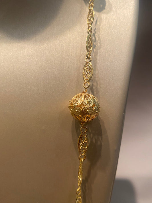 Collana Filigrana in Argento Dorato