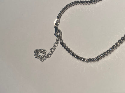 Collana Girocollo Argento Sfere Diamantate