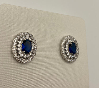 Orecchini Kate Ovali Blu