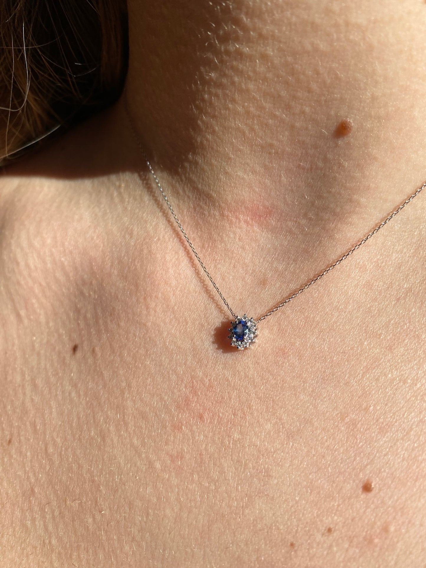 Girocollo Zaffiro e Diamanti