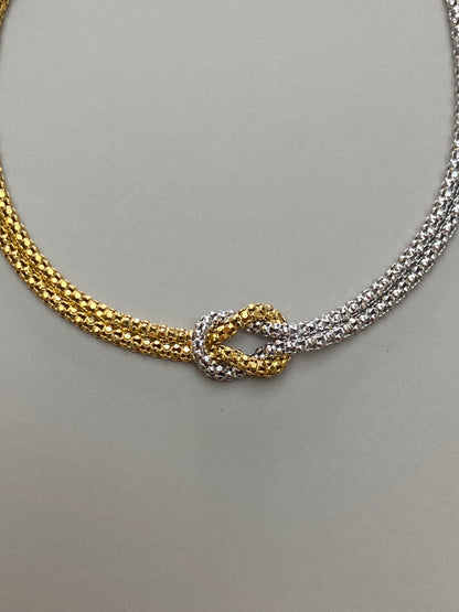 Bracciale Nodo D’Amore Bicolore