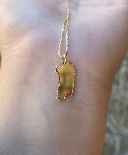 Collana Sardegna in Argento Dorato