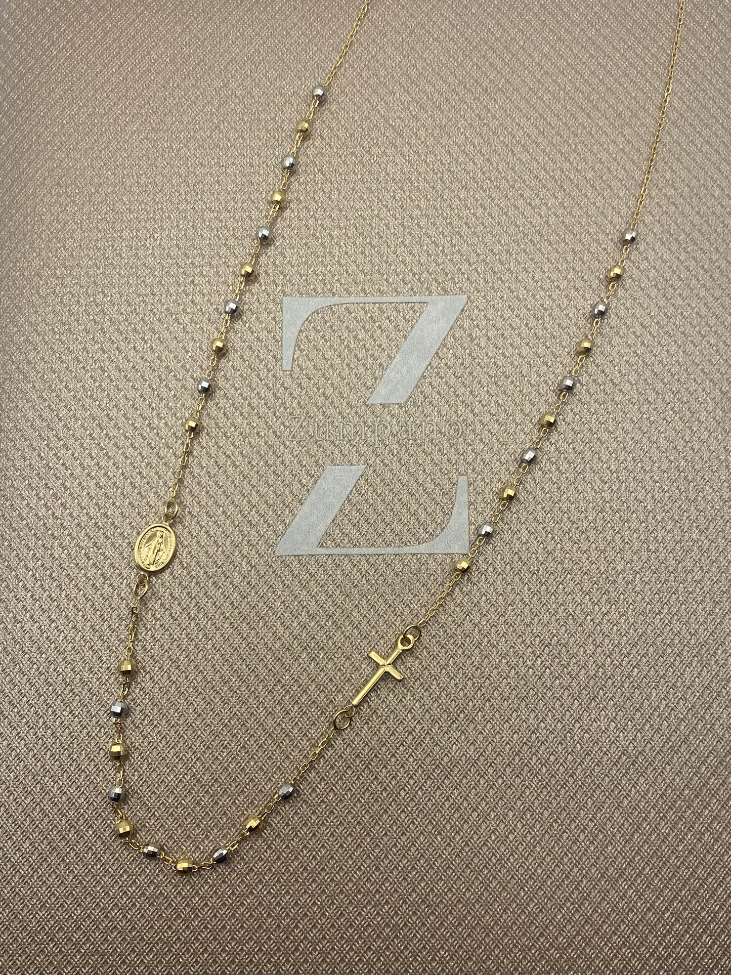 Girocollo Rosario Bicolore (Oro 750-18K)