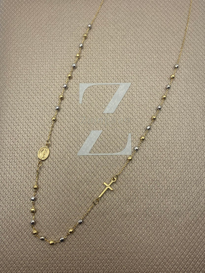 Girocollo Rosario Bicolore (Oro 750-18K)