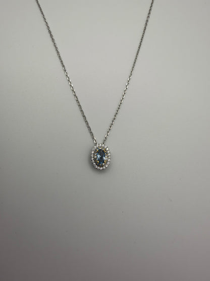 Collana Carezza Marina in argento 925 e Swarovski, dettaglio - Zumpano Gioielli⠋