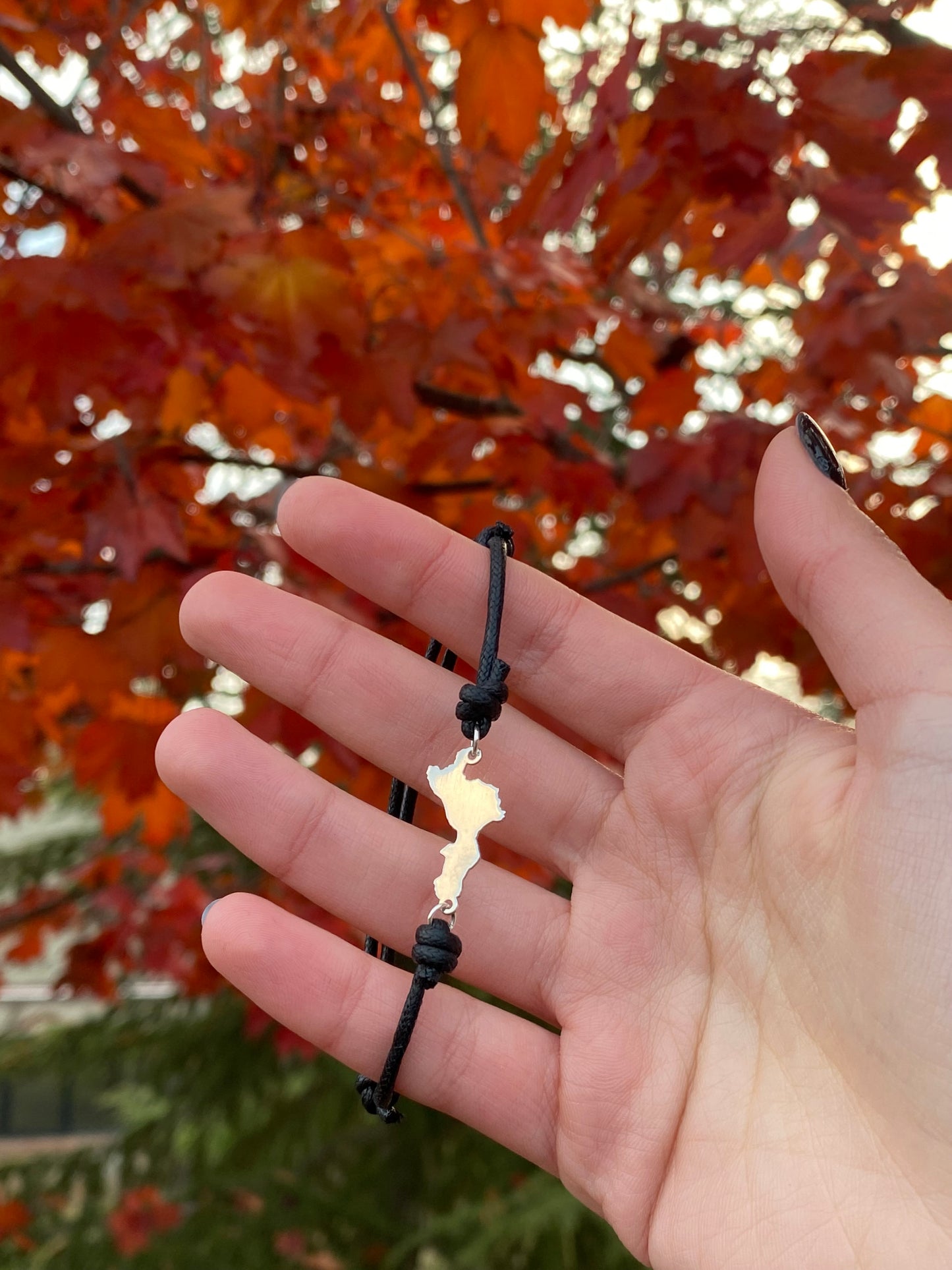 Bracciale Calabria Orizzontale in Argento e Corda Cerata