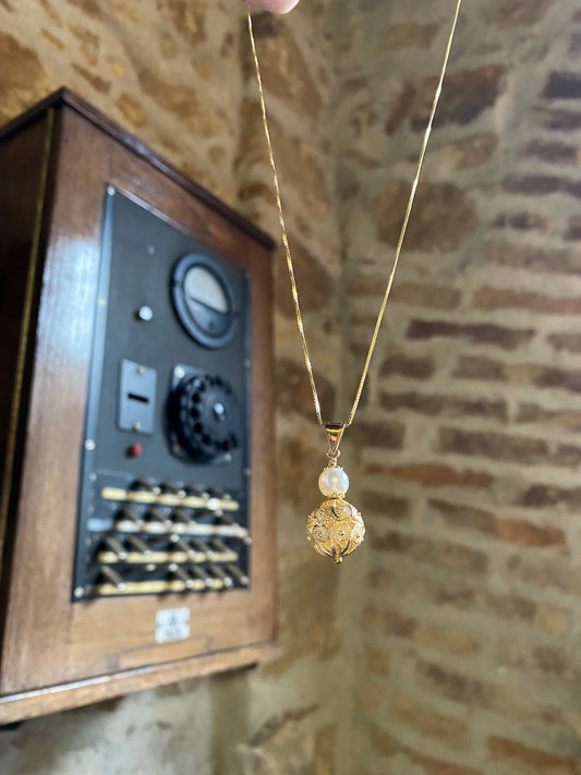 Collana con Ciondolo Sunnacca e Perlina