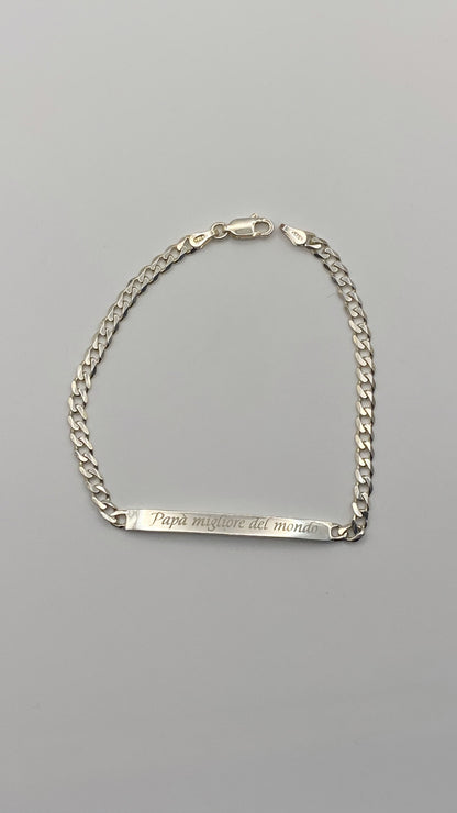 Bracciale Uomo "Papà migliore del Mondo"