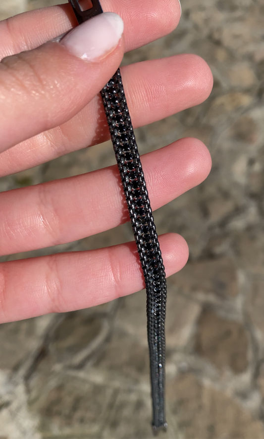 Bracciale con cubic zirconia neri