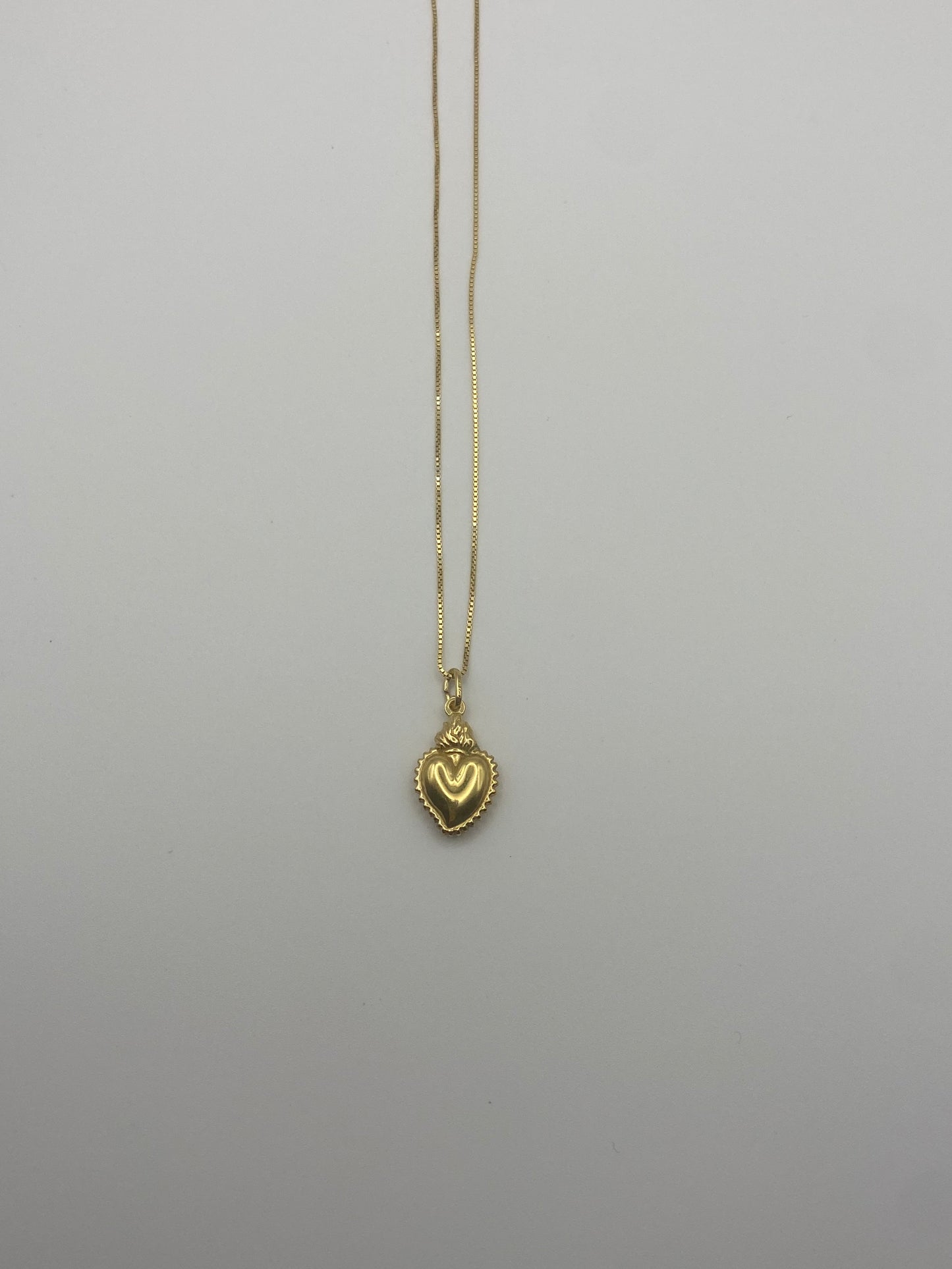 Collana Sacro Cuore Argento Dorato