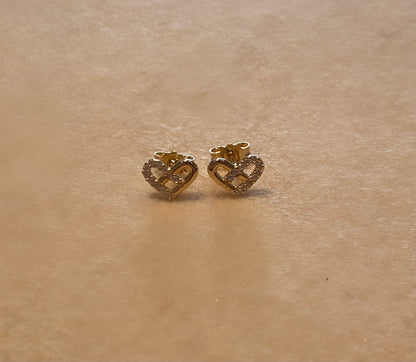 Orecchini Cuore Oro 18K